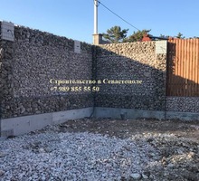 Строительство каменных заборов в Севастополе - француз, габионы! Работа под ключ от фундамента - Заборы, ворота в Севастополе