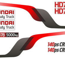 Комплект наклеек на кабину Hyundai (Хендай) HD78 - Для малого коммерческого транспорта в Крыму