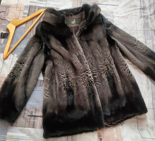 Норковая шуба 42-44 с капюшоном Stefania - Женская одежда в Симферополе