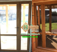 Продам двери и окна дерево +  стекло с наличниками - Пиломатериалы в Судаке