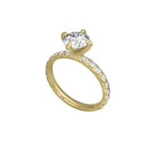 Золотое кольцо помолвочное с большим камнем - Ювелирные изделия в Севастополе