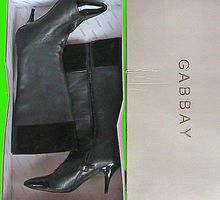 Сапоги женские, кожаные, чёрные,лёгкие из Италии - Женская обувь в Севастополе