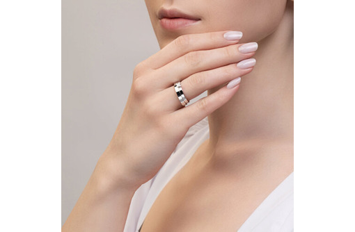 Обручальное кольцо из белого золота с 20 бриллиантами - Ювелирные изделия в Севастополе