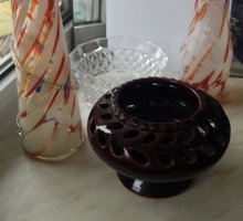 В Вашу коллекцию раритет вазы -стекло, и  БЛЮДЦЕ Kleiber -Германия - Хобби в Симферополе