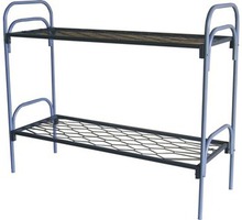Железные двухъярусные кровати для бытовок, кровати для общежитий, кровати для интернатов - Мягкая мебель в Евпатории
