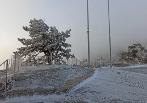 Появилось видео: на Ай-Петри 14 января дует леденящий душу ветер