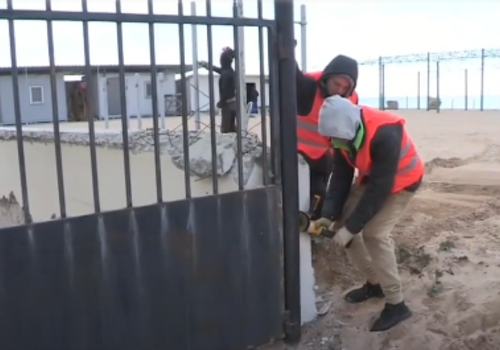 В Евпатории приступили к третьему этапу ремонта Лазурной набережной ВИДЕО